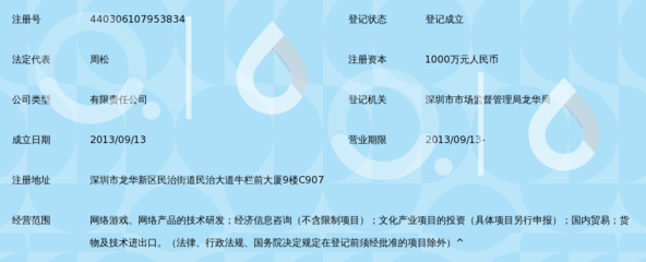 深圳市新游互动网络科技有限公司游戏产品经营概览